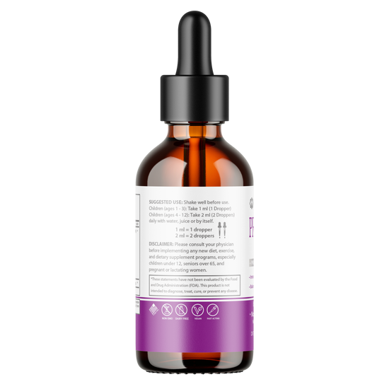 Best Liquid Probiotics for Kids & Toddlers | Prebiotic + Probiotics + Ginger Root for Digestive Health | Acidophilus Probiotic | Dairy Free | Immune Support | Vegan | Non-GMO | Gluten Free | 30-60 Servings