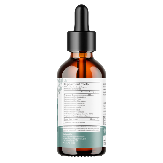 Organic Liquid Probiotics - All-Natural and Plant-Based Formulation, 8 Live Strains - Assist in Digestion, Immunity Defense Booster - Ideal for Men, Women, Toddlers and Kids - 2Oz/60ml