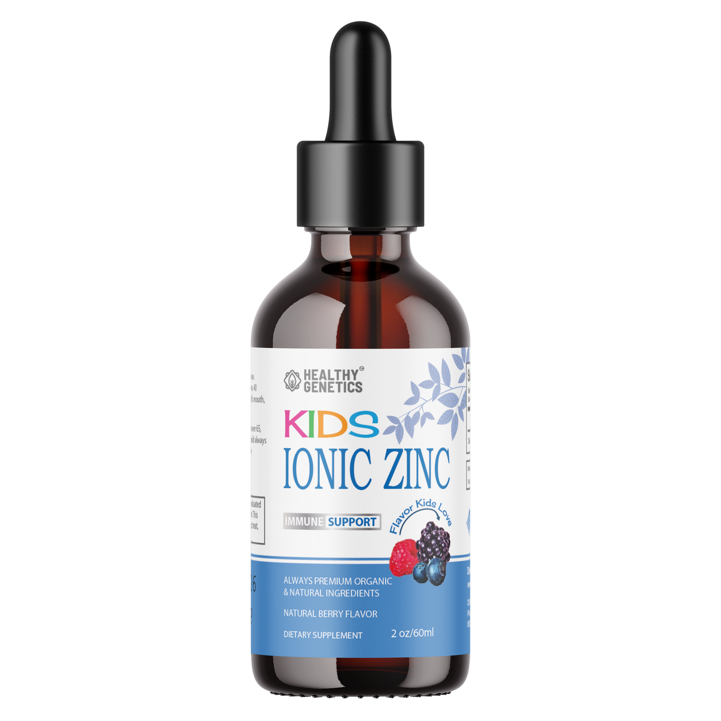 Ionic Liquid Zinc Drops for Kids & Toddlers | 30 Day Supply | Zinc Sulfate | Immunity, Mood, Brain Thyroid | 2 Oz