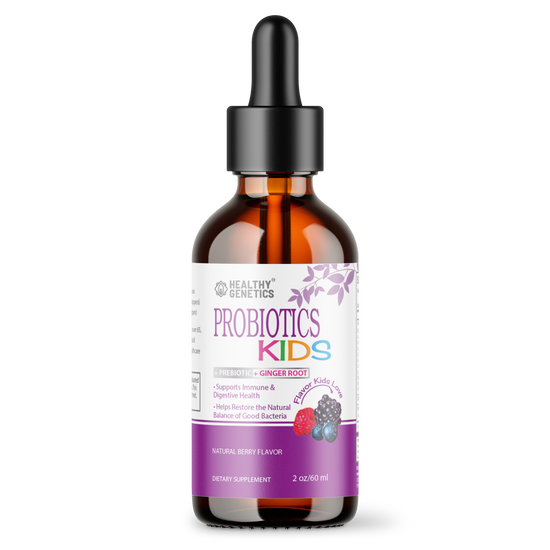 Best Liquid Probiotics for Kids & Toddlers | Prebiotic + Probiotics + Ginger Root for Digestive Health | Acidophilus Probiotic | Dairy Free | Immune Support | Vegan | Non-GMO | Gluten Free | 30-60 Servings