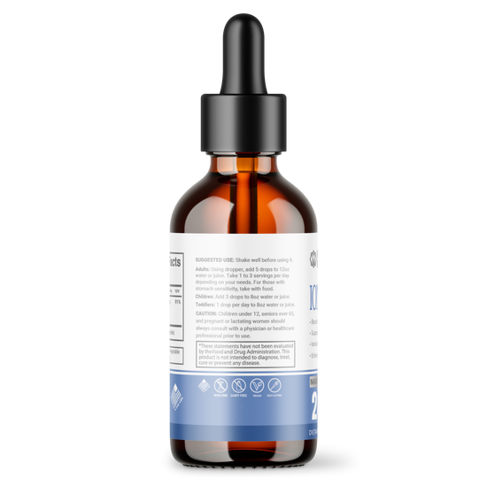 Liquid Zinc Drops Concentrate for entire family | 240 Day Supply | Zinc Sulfate 2400mg | Immunity, Mood, Brain Thyroid | 2 Oz