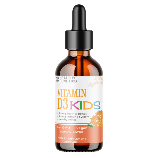 Liquid Vitamin D3 Kids | 680IU Vitamin D Liquid Drops(Cholecalciferol) | Bones | Immune | Heart Health | Boost Energy | 2oz